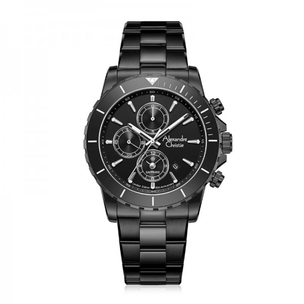 Alexandre Christie AC 6141 Full Black Man Limited Edition 25th Anniversary XXVMIPBA